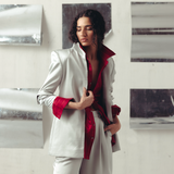 Gray Mist Funnel Neck Jacket