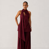 Oxblood Cut Out Co-ord