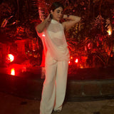 Kritika Kamra x Antique White Top, Pant & Bralette