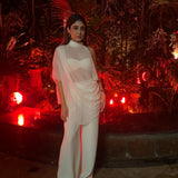 Kritika Kamra x Antique White Top, Pant & Bralette