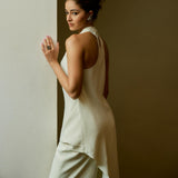 Ananya Panday x Antique White Cowl Top & Trouser