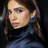 Bhumi Pednekar x Evening Blue Funnel Neck Set