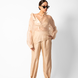 Ivory Organza  Co-ord Set