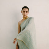 Agave Green One Shoulder Outfit