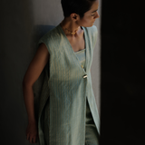 Mineral Green Cape With Pants