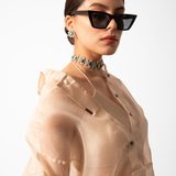 Ivory Organza  Co-ord Set