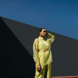 Citrus Lime Organza Co-Ord Set