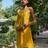 Sunny Yellow One Shoulder Set