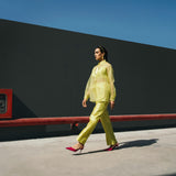 Citrus Lime Organza Co-Ord Set