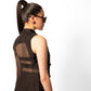 Noir Organza Vest and Pants