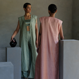 Peach Blossom Cape With Pants