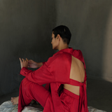 Haute Red Open Back Co-Ord