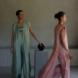 Peach Blossom Cape With Pants