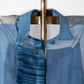 Parisian Blue Block Print Organza Shirt