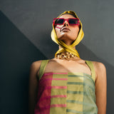 Chartreuse Green Long Top & Pants