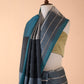 Gunmetal Gray Striped Sari