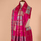 Hot Pink Checked Saree