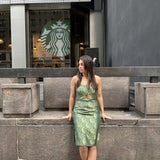 Posy Green Tube Dress