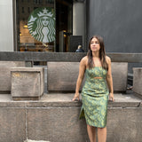 Posy Green Tube Dress