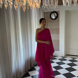 Berry One Shoulder Set