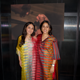 Sun Kissed Coral Organza Shirt With Cigarette Pants