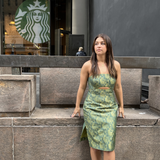 Posy Green Tube Dress